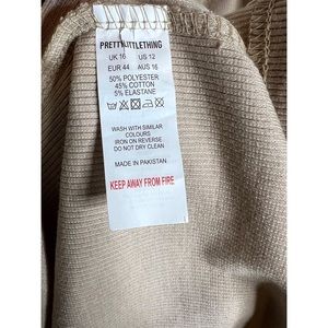 Thick Rib Cup Detail Button Midi Dress 